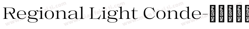 Regional Light Conde字体转换